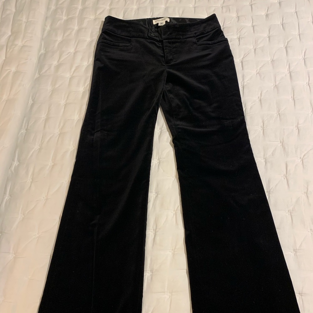 Dressy black velvet pants